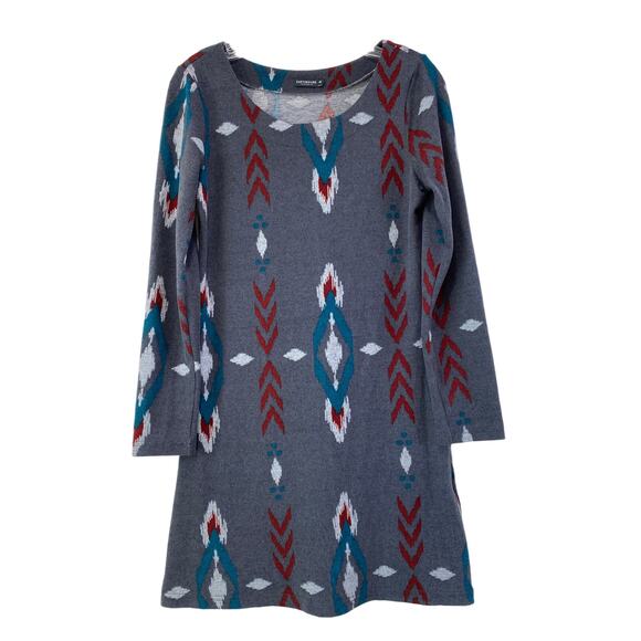 Earthbound Boho Southwest Style Sweater Dress Sz M Long Sleeves Super Soft Cozy - Picture 1 of 8